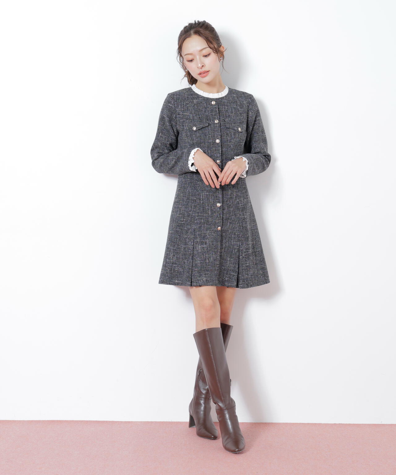 ツィードミニワンピース | JILL by JILL STUART（ジル バイ ジル