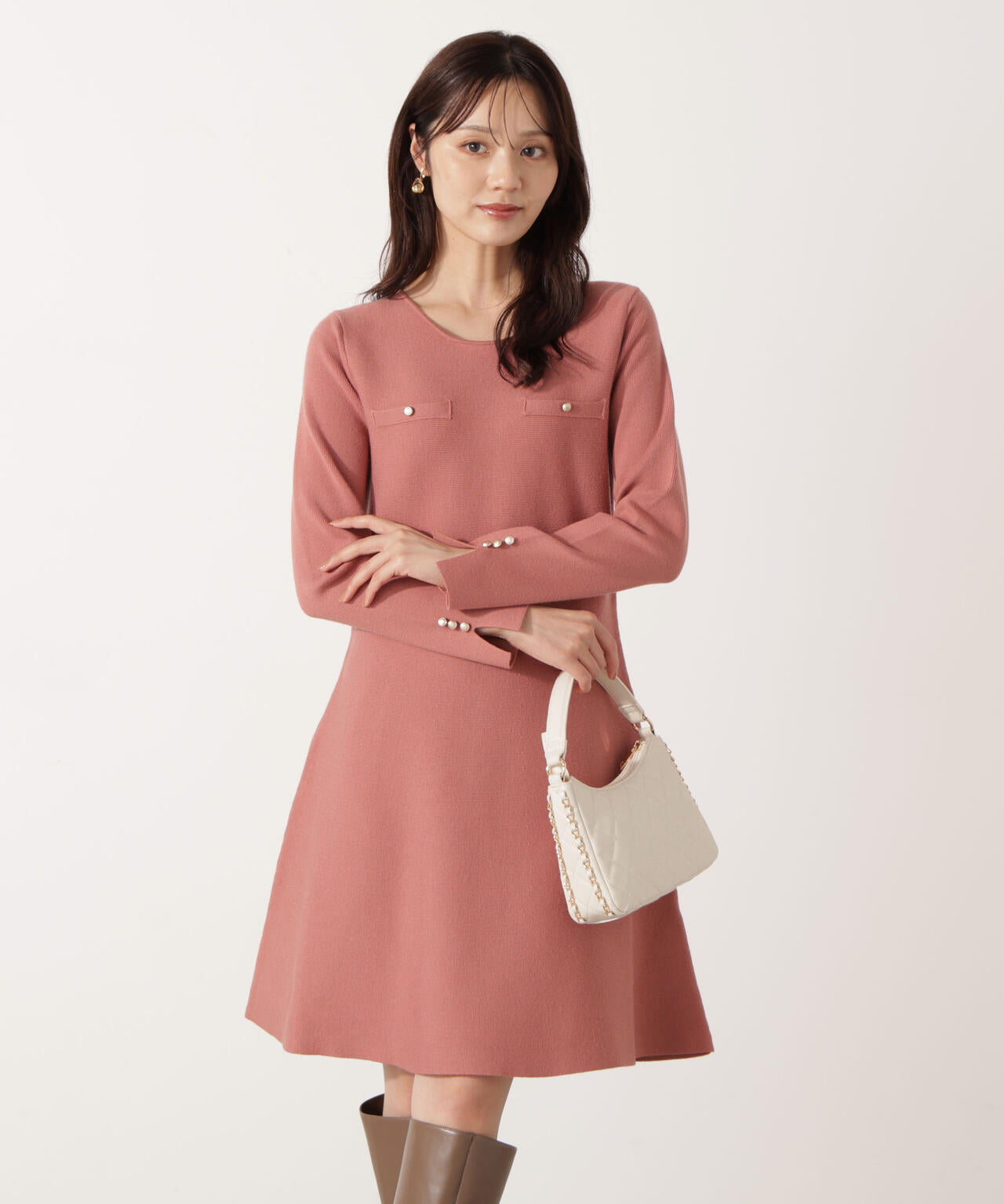 EDIT COLOGNE》総針ミニワンピース | PROPORTION BODY DRESSING