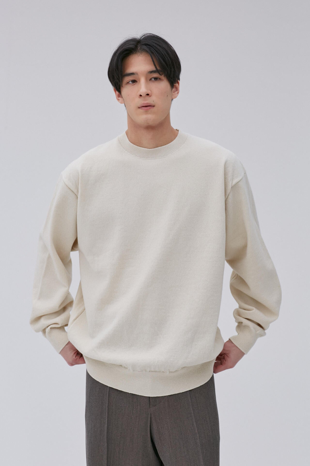 Yonetomi / RIGID CASHMERE KNIT P/O | THE LIBRARY（ザ ライブラリー