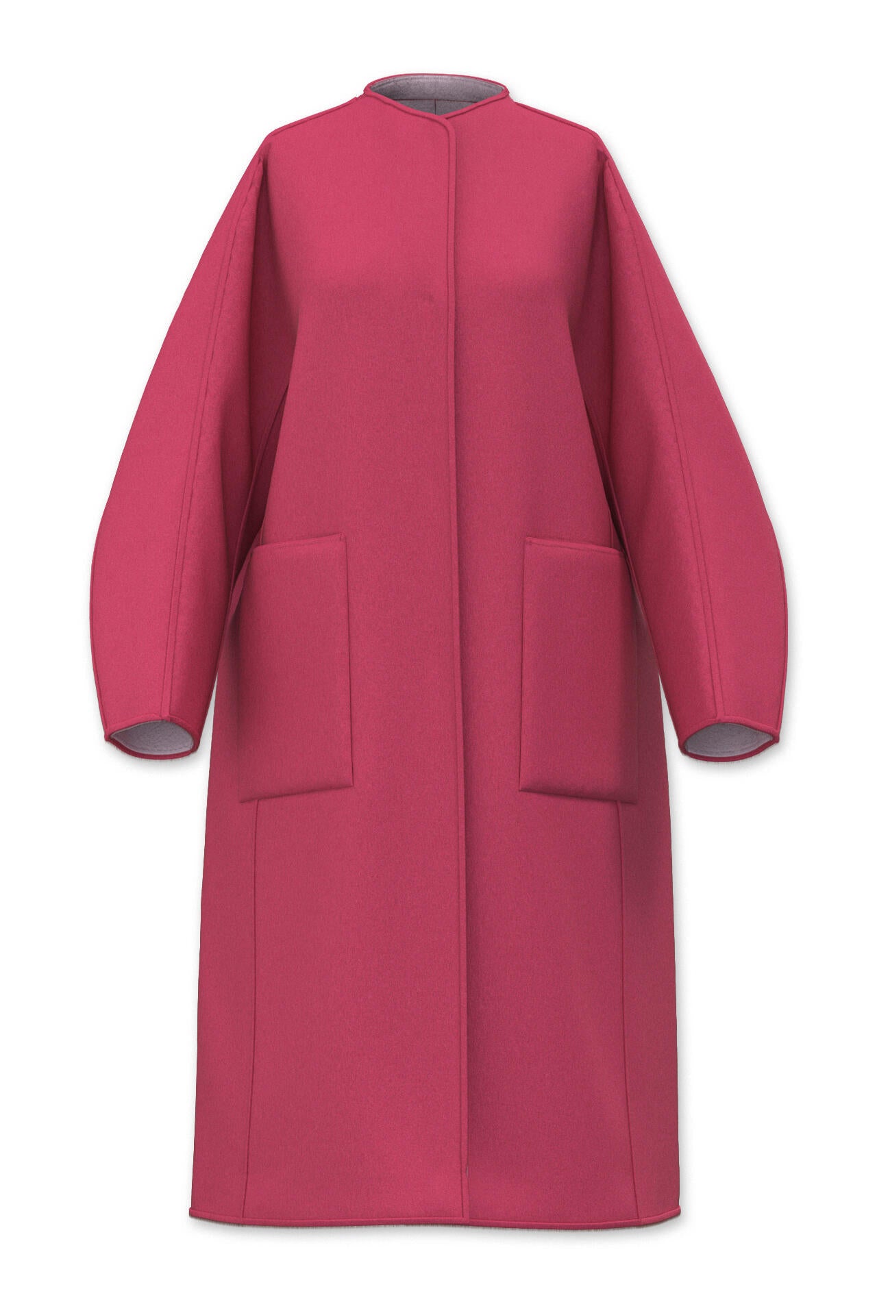 カシミヤ混 2TONE リバーロングコート | ADORE（アドーア） ｜【公式