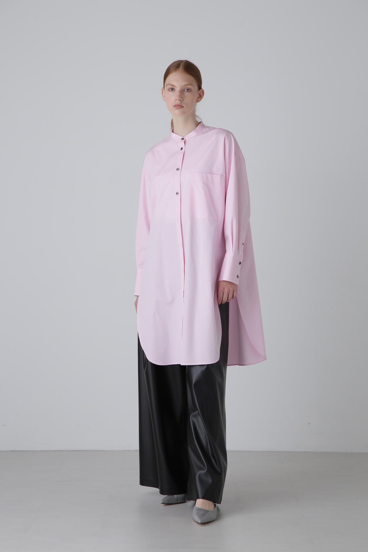 THOMAS MASON Coブロードノーカラーブラウス | ADORE（アドーア