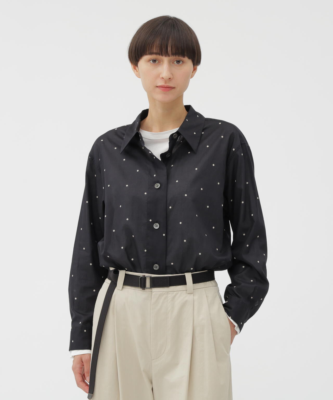 COTTON POLKA DOT SHIRT | MARGARET HOWELL（マーガレット・ハウエル
