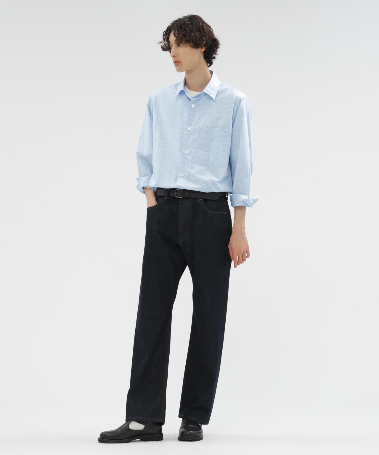 COTTON SILK STRIPE SHIRT | MARGARET HOWELL（マーガレット・ハウエル