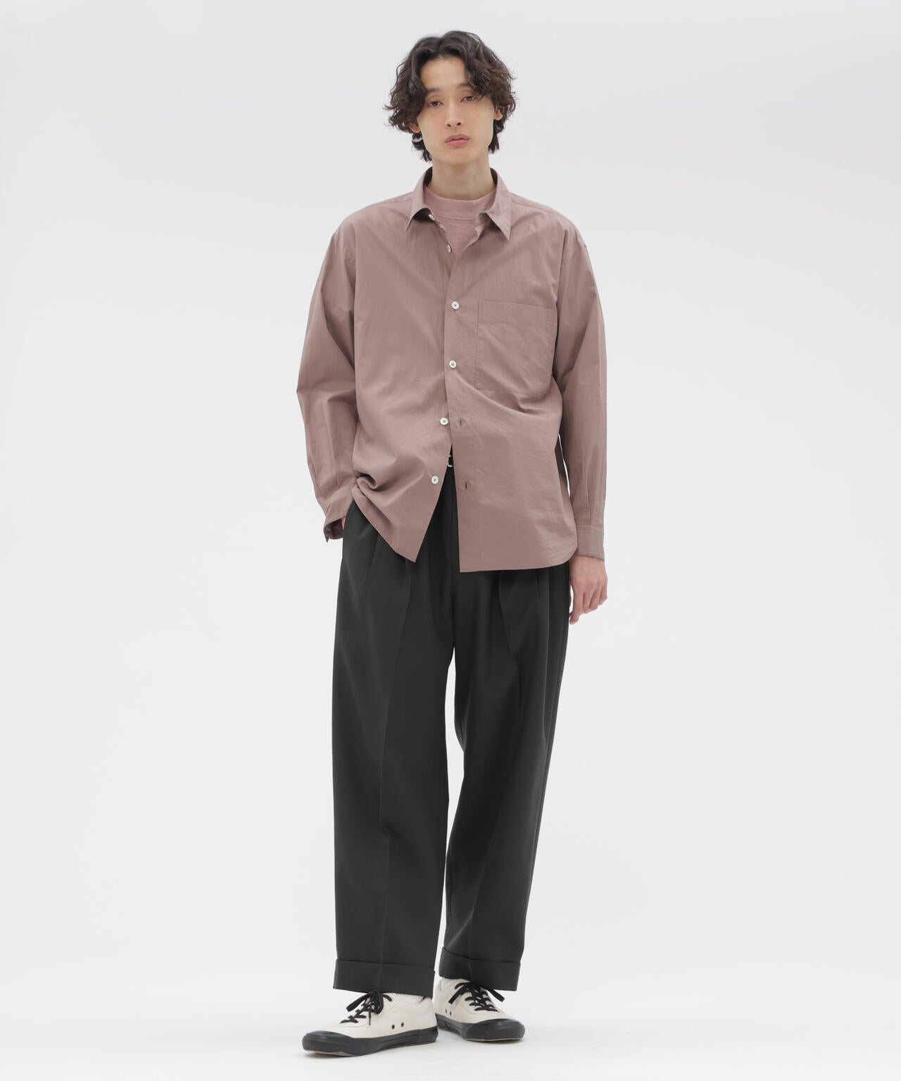 DOUBLE TWISTED WOOL TROUSERS | MARGARET HOWELL（マーガレット