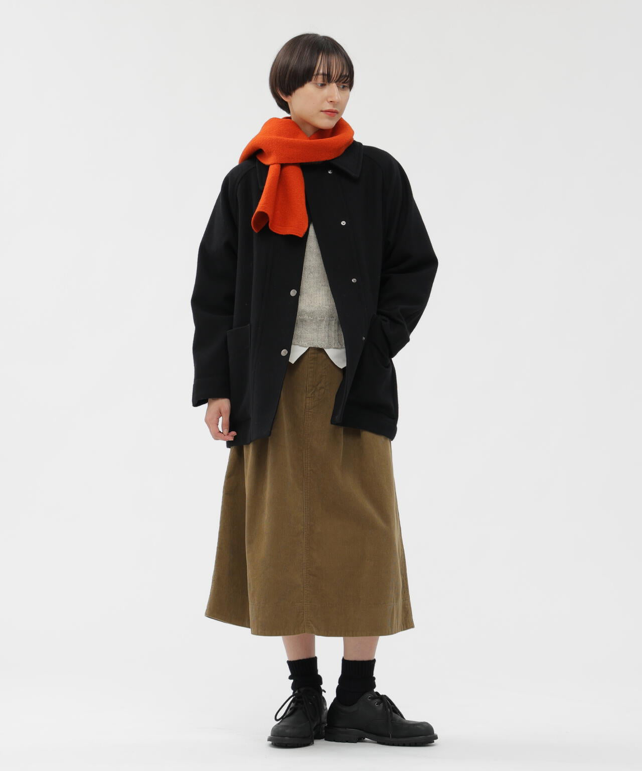 BASIC WOOL MELTON COAT | MARGARET HOWELL（マーガレット・ハウエル