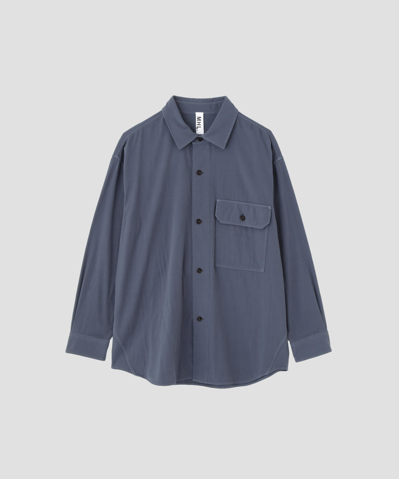 GARMENT DYE PLATED ORGANIC COTTON SHIRT | MARGARET HOWELL