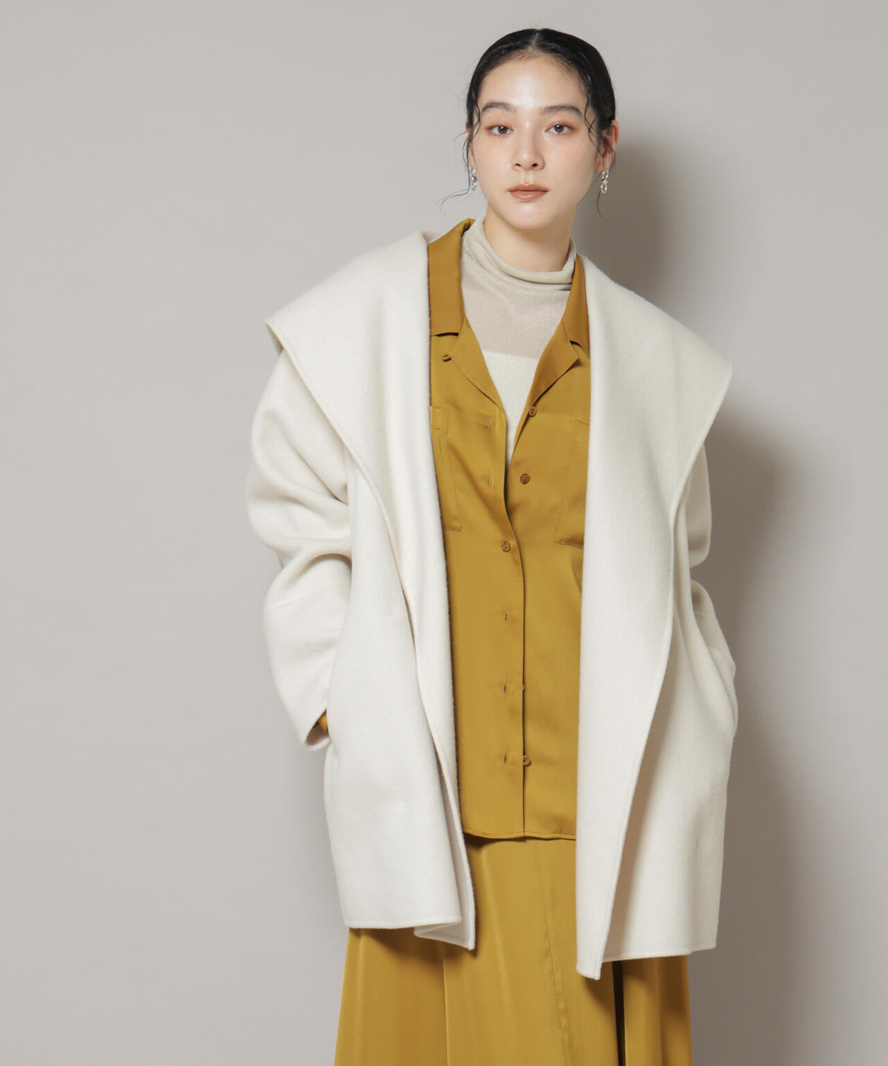 SUPER110blend リバーショールミディコート | NANO universe（ナノ