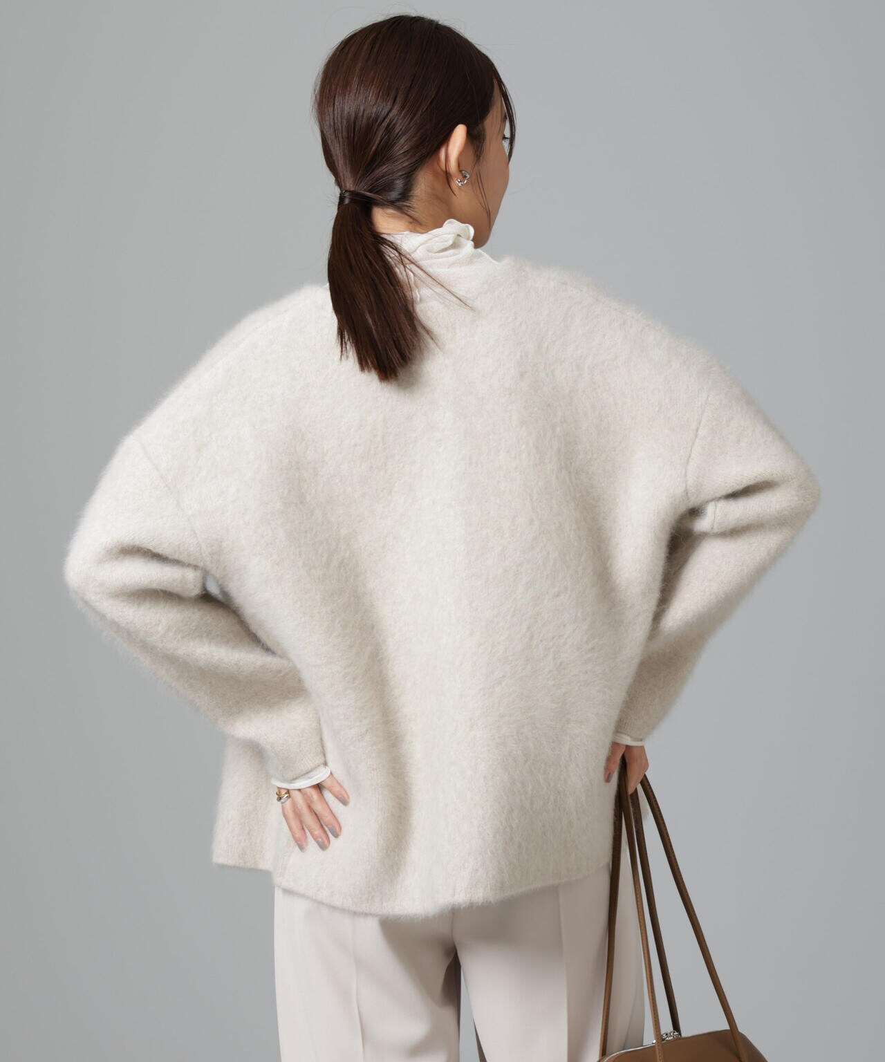 ウォッシャブルフォックスリバーニットジャケット | NANO universe