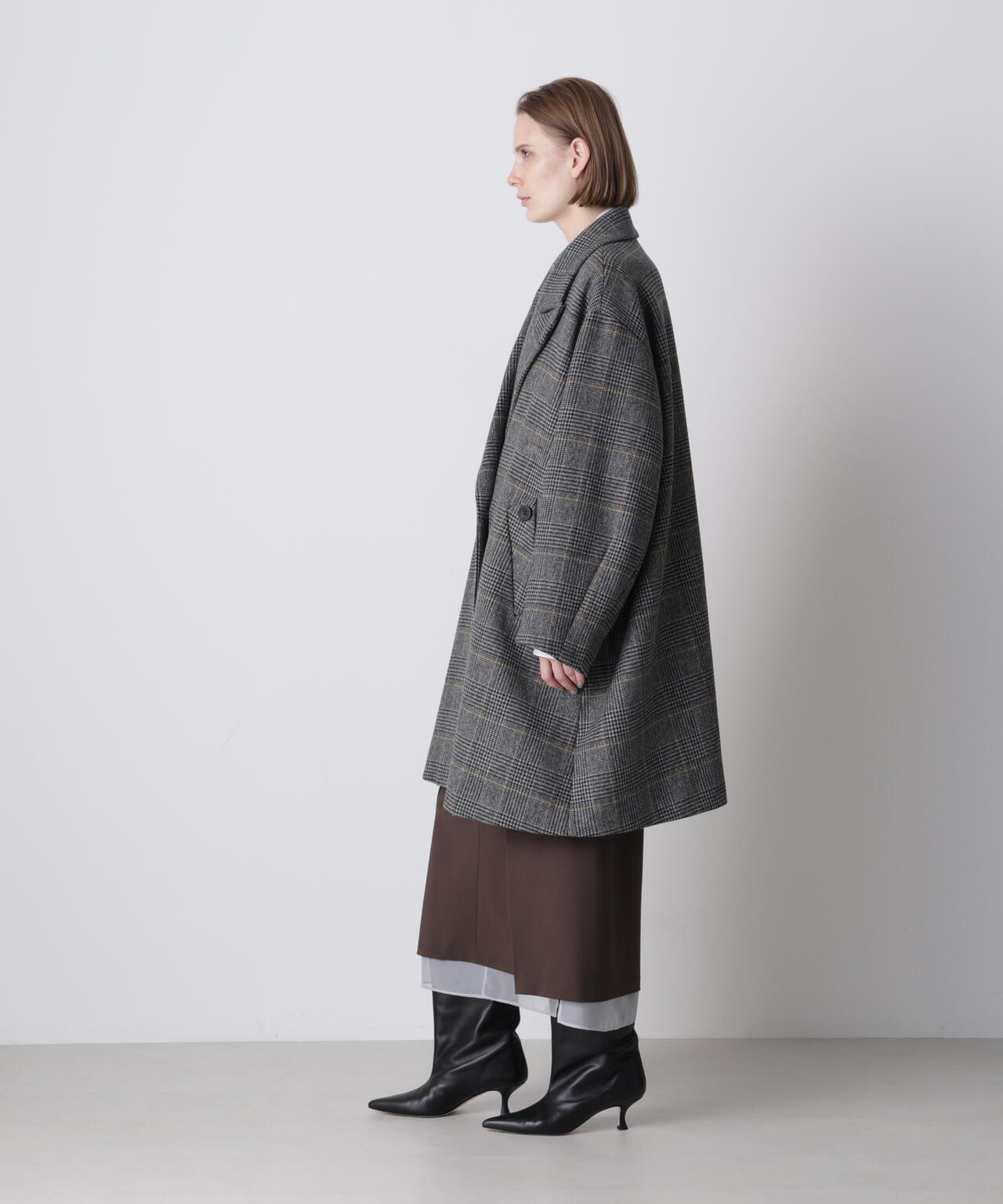 ウールチェックコート | hLM（エイチエルエム） ｜【公式】通販mix