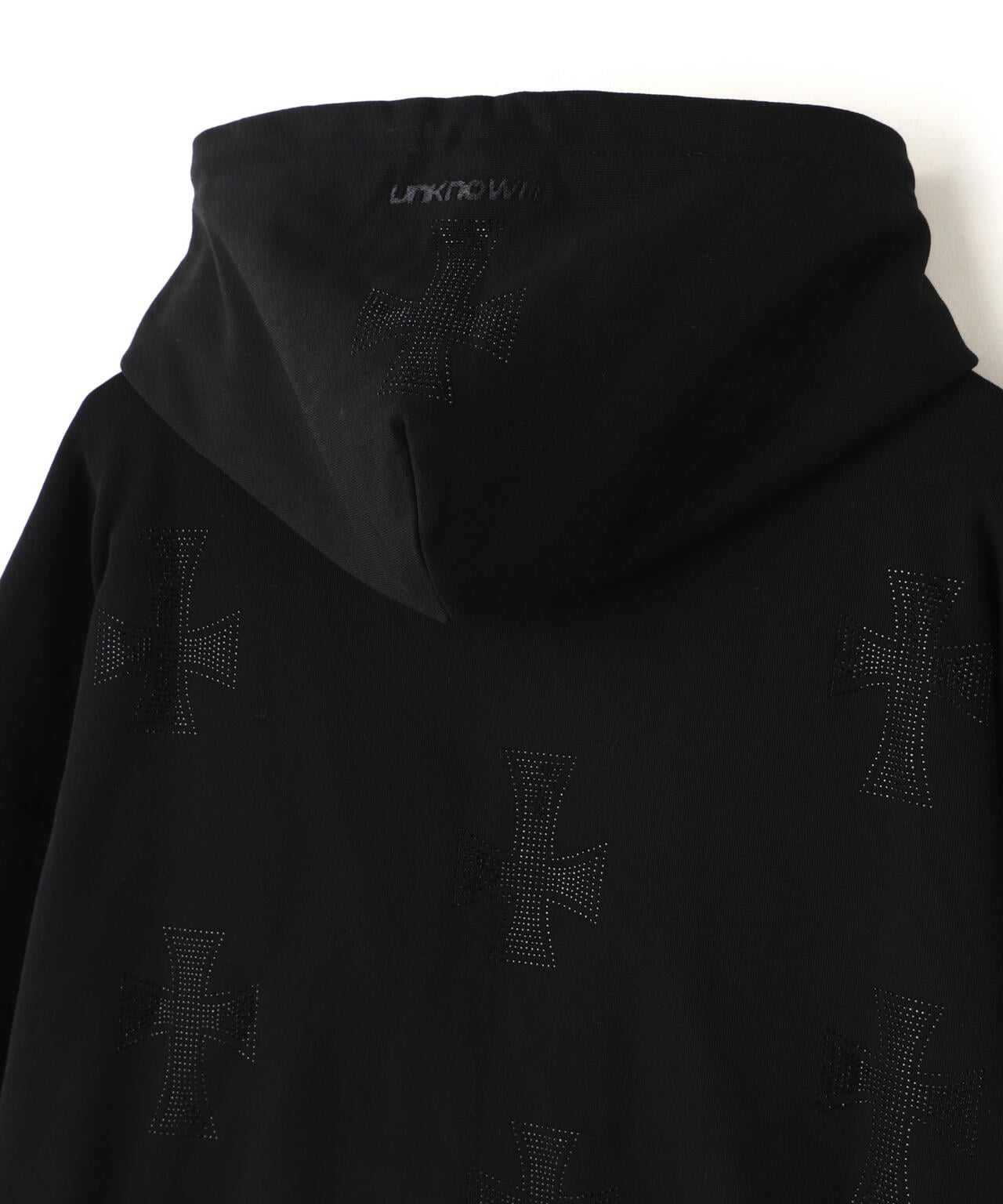 UNKNOWNLONDON/アンノウンロンドン/BLACK×BLACK CROSS REVERSIBLE ZIP