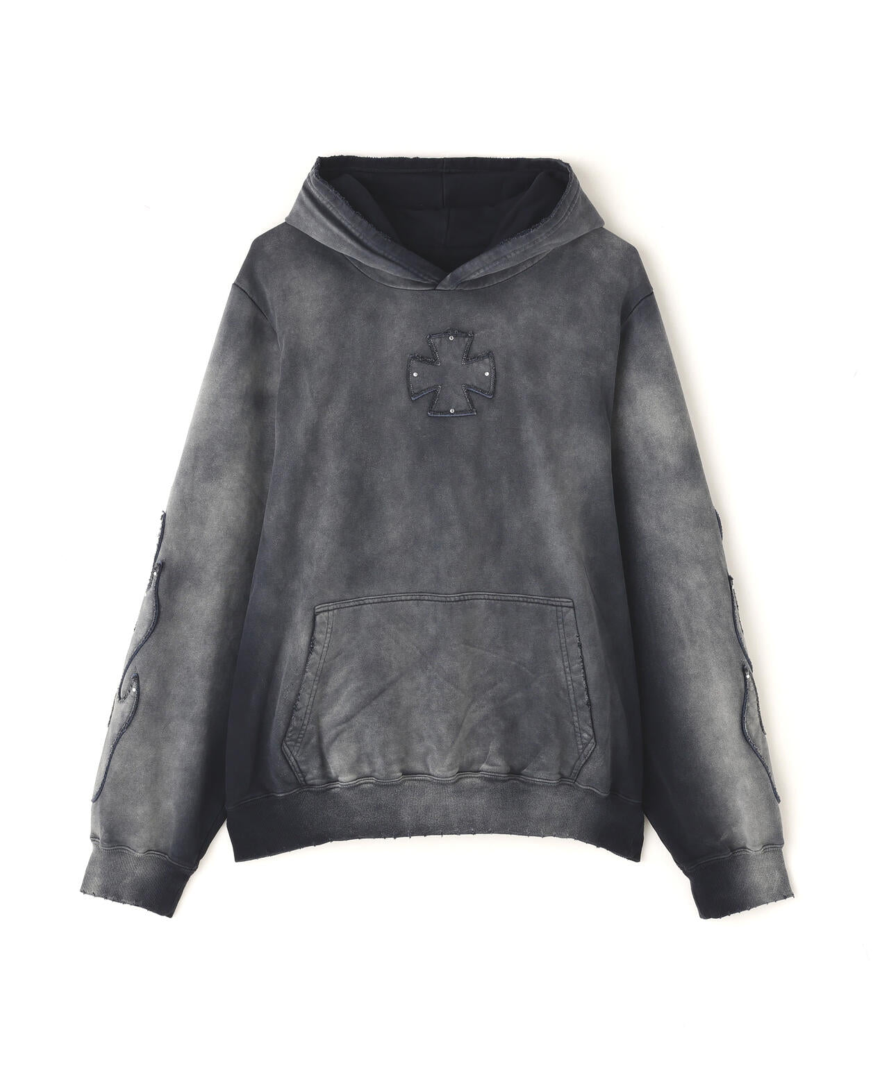 DankeSchon/ダンケシェーン/SPRAY PIGMENT SWEAT HOODIE IRON | L.H.P