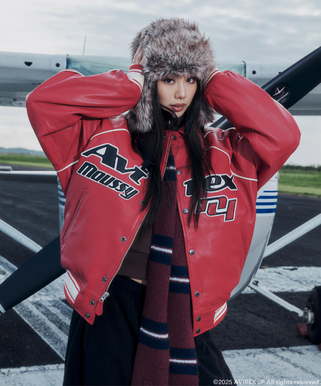 AVIREX×MOUSSY》LEATHER VARSITY JACKET | AVIREX（アヴィレックス