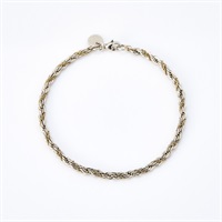 TIFFANY & Co. ツイストチェーン ブレスレット シルバー ゴールド