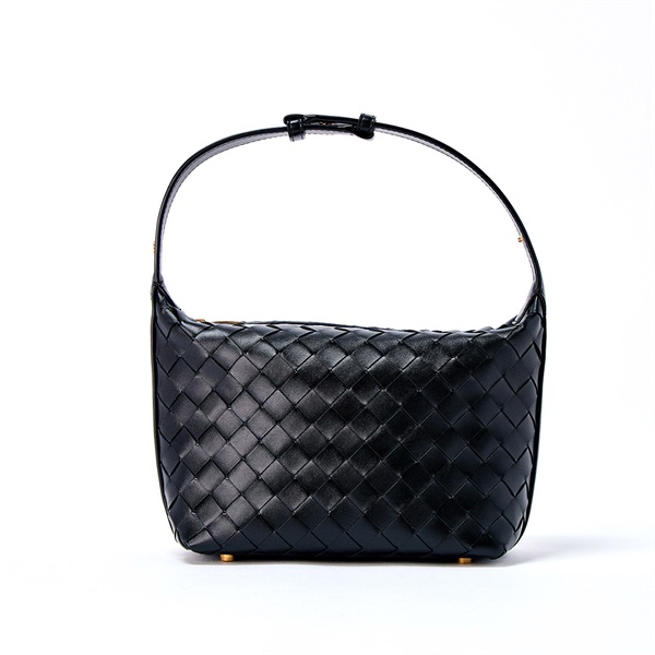 BOTTEGA VENETA ミニ ウォレス ショルダーバッグ ブラック ゴールド