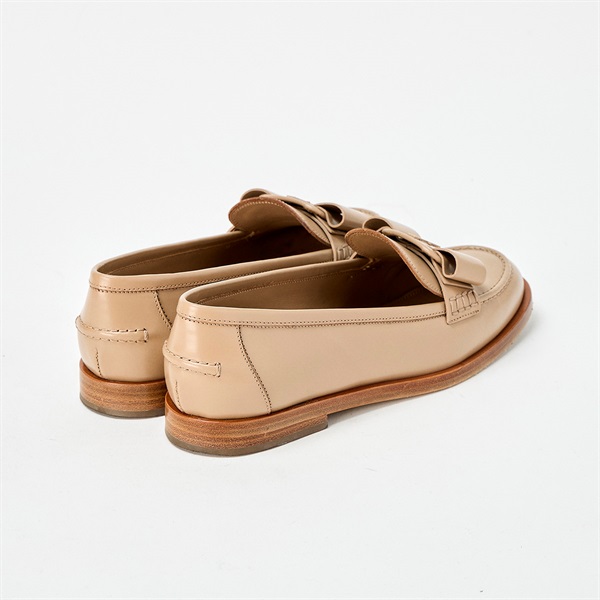 Salvatore Ferragamo ヴァラ ローファー 6 1/2 ピンクベージュ レザー