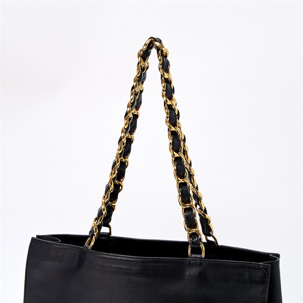 CHANEL ココマーク チェーントート 1995年頃 トートバッグ ブラック