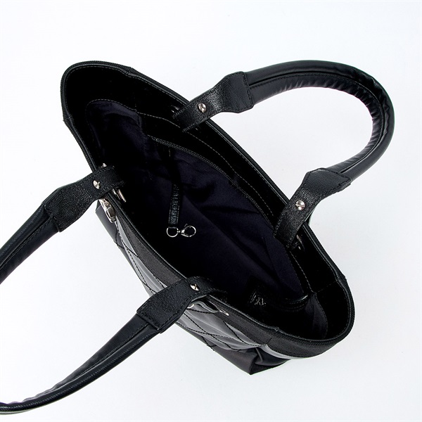 CHANEL パリビアリッツ PM 2008年頃 トートバッグ ブラック シルバー