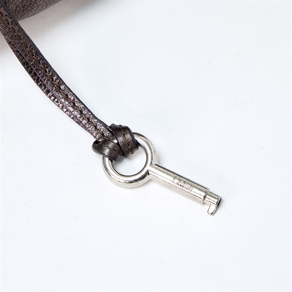 Chloe パディントン ミディアム ハンドバッグ メタリックグレー