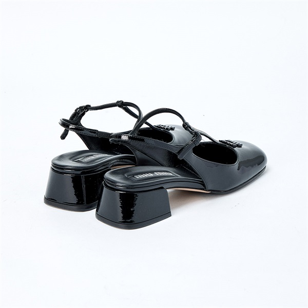 MIU MIU ミュール 37 ブラック パテントレザー | MixTHINKS（ミックス