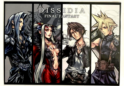 Final Fantasy DISSIDIA Postcard Tidus Cloud Squall Sephiroth