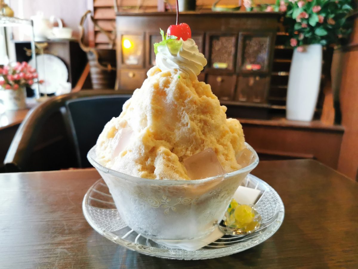 シーグラスアート しろくまかき氷♪ シーグラスアート しろくまかき氷