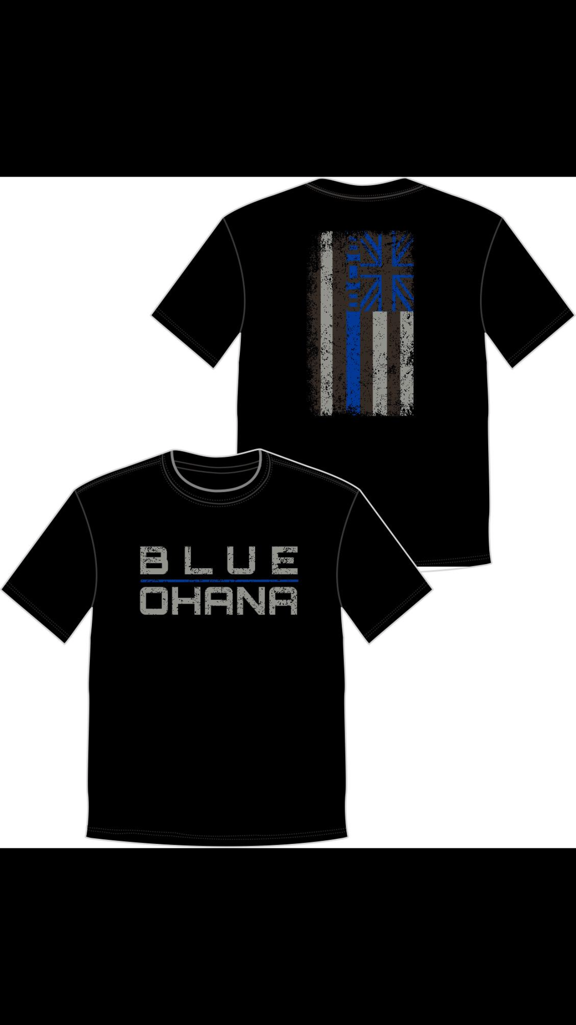 808 BLUE OHANA TSHIRT Cotton – MonTEEz Apparel