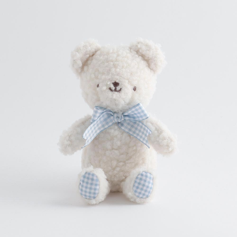 くまさんギンガムチェックリボンぬいぐるみ – moncheri