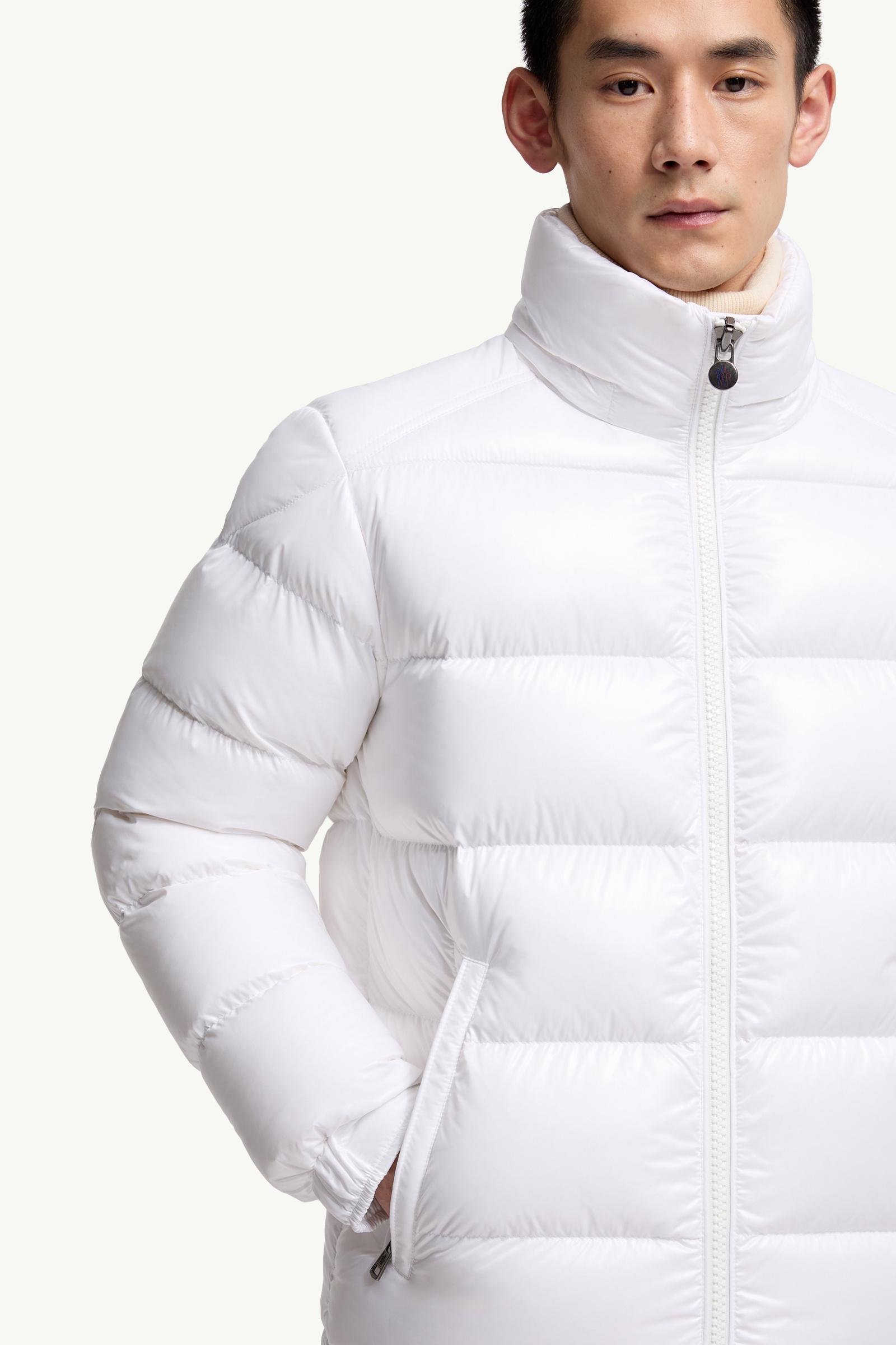 White Moncler Maya Hooded Short Down Jacket - Short Down Jackets