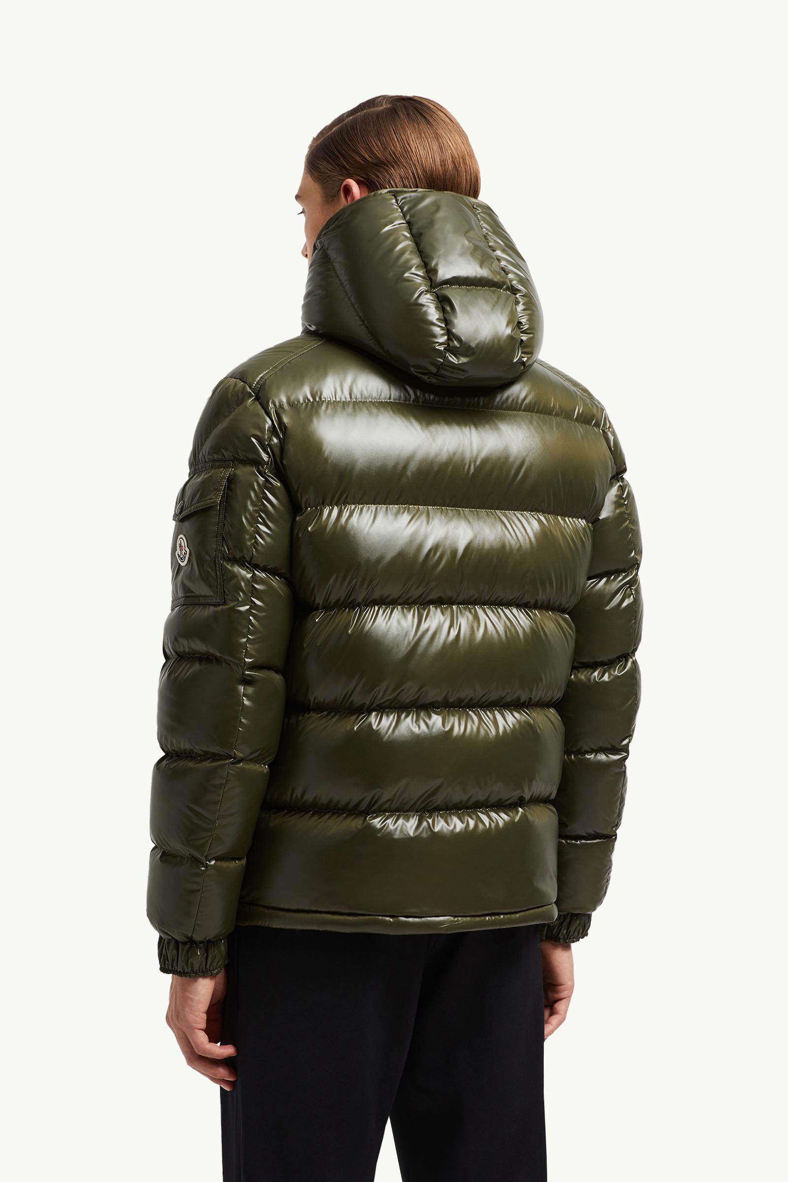 オリーブグリーン Moncler Mayaショートダウンジャケット : ショート