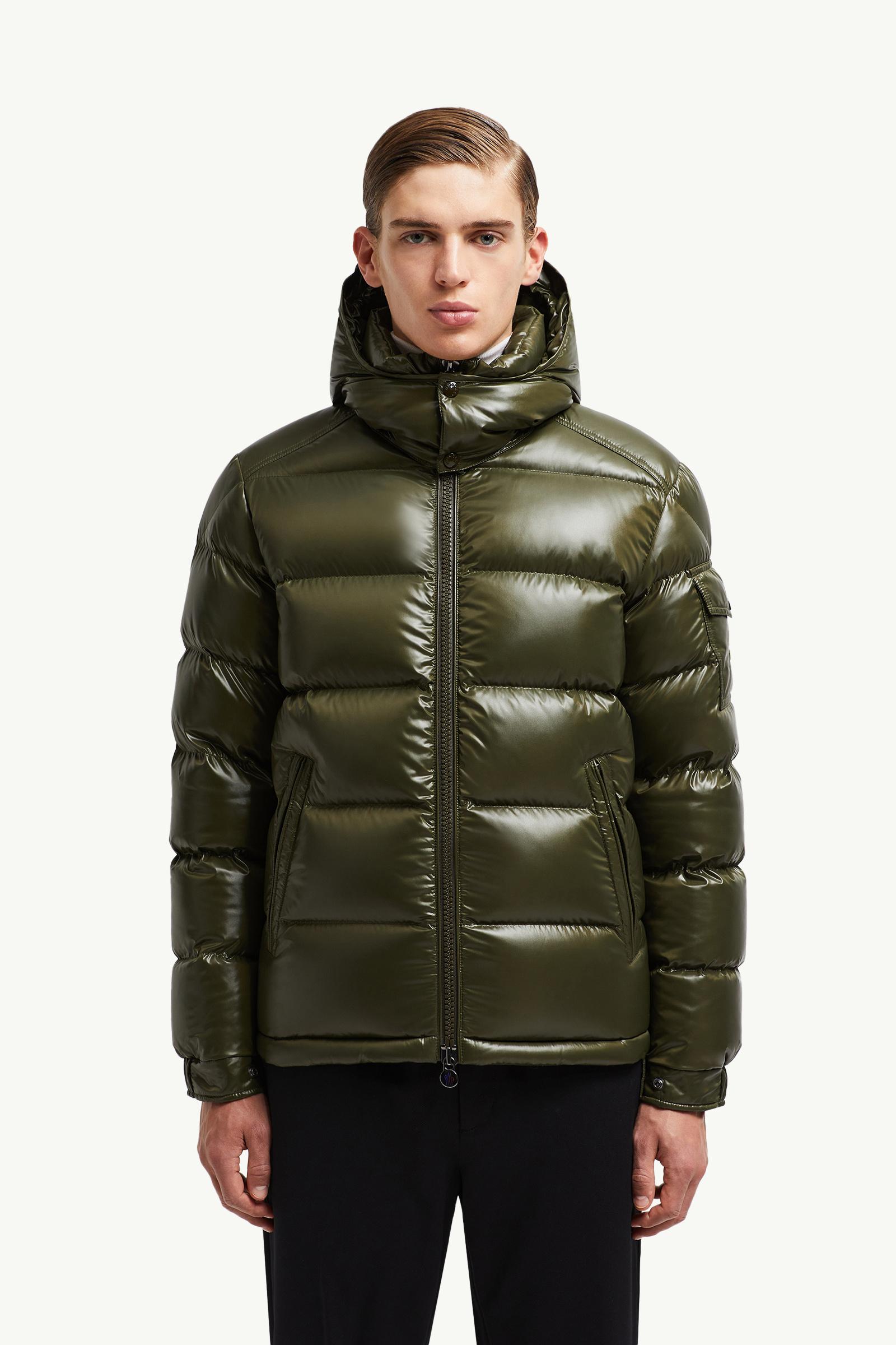オリーブグリーン Moncler Mayaショートダウンジャケット : ショート
