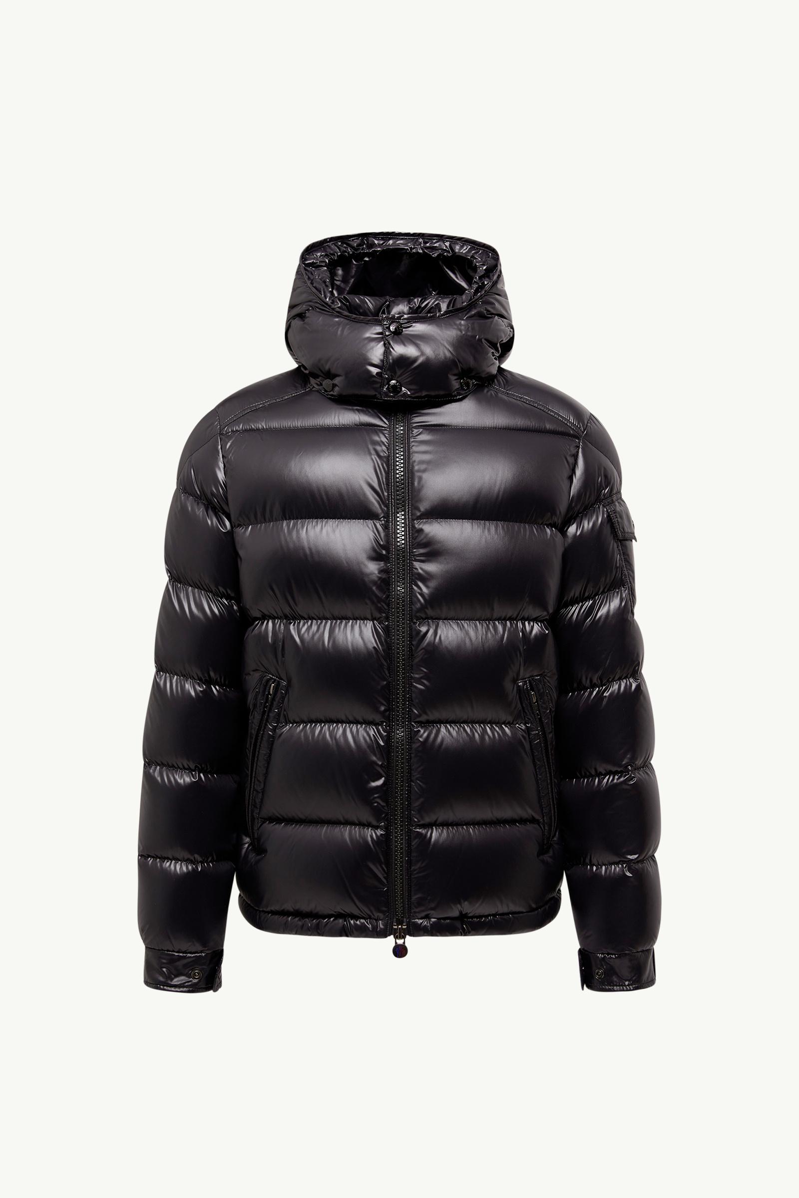 Black Moncler Maya Hooded Short Down Jacket - Short Down Jackets
