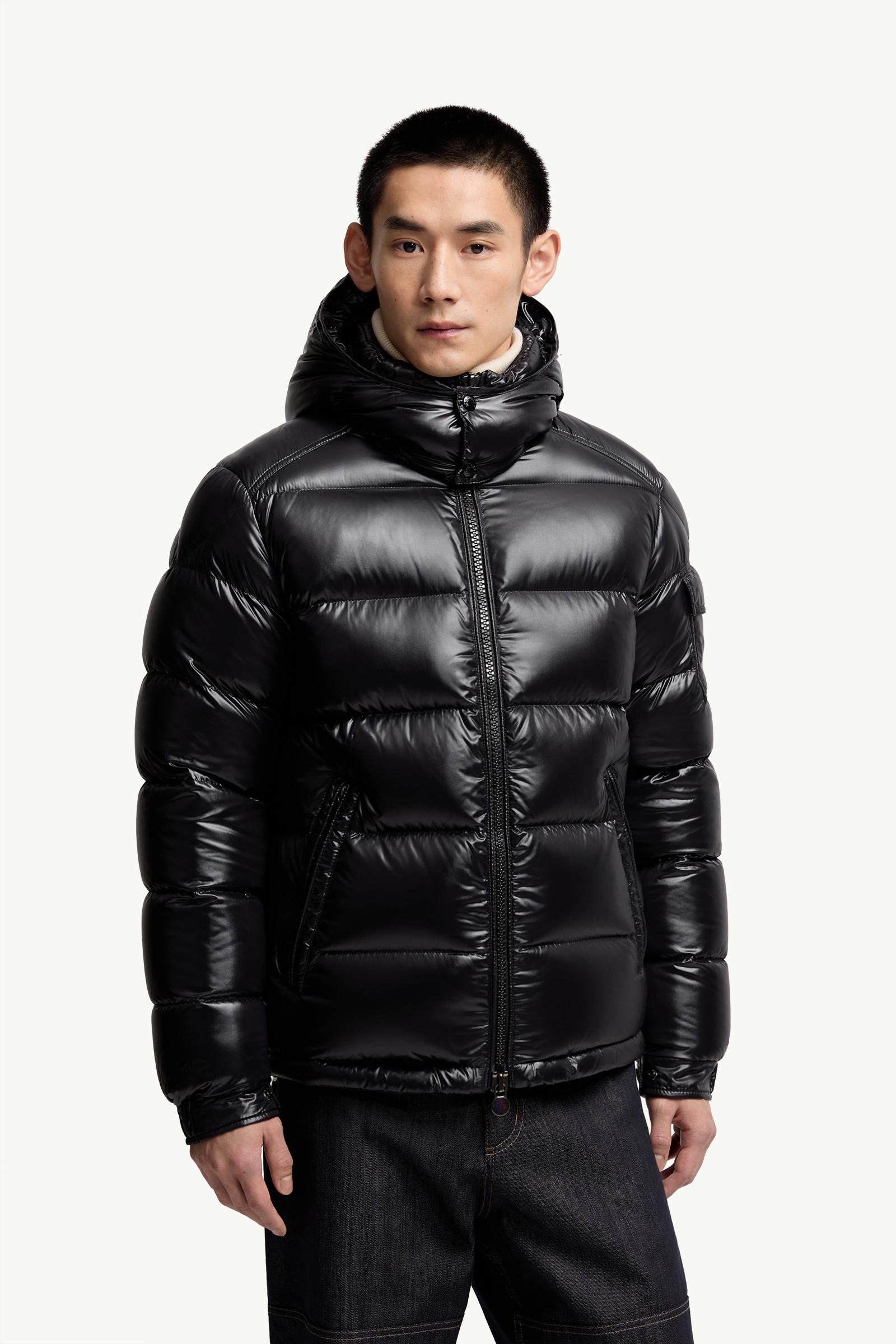 Black Moncler Maya Hooded Short Down Jacket - Short Down Jackets