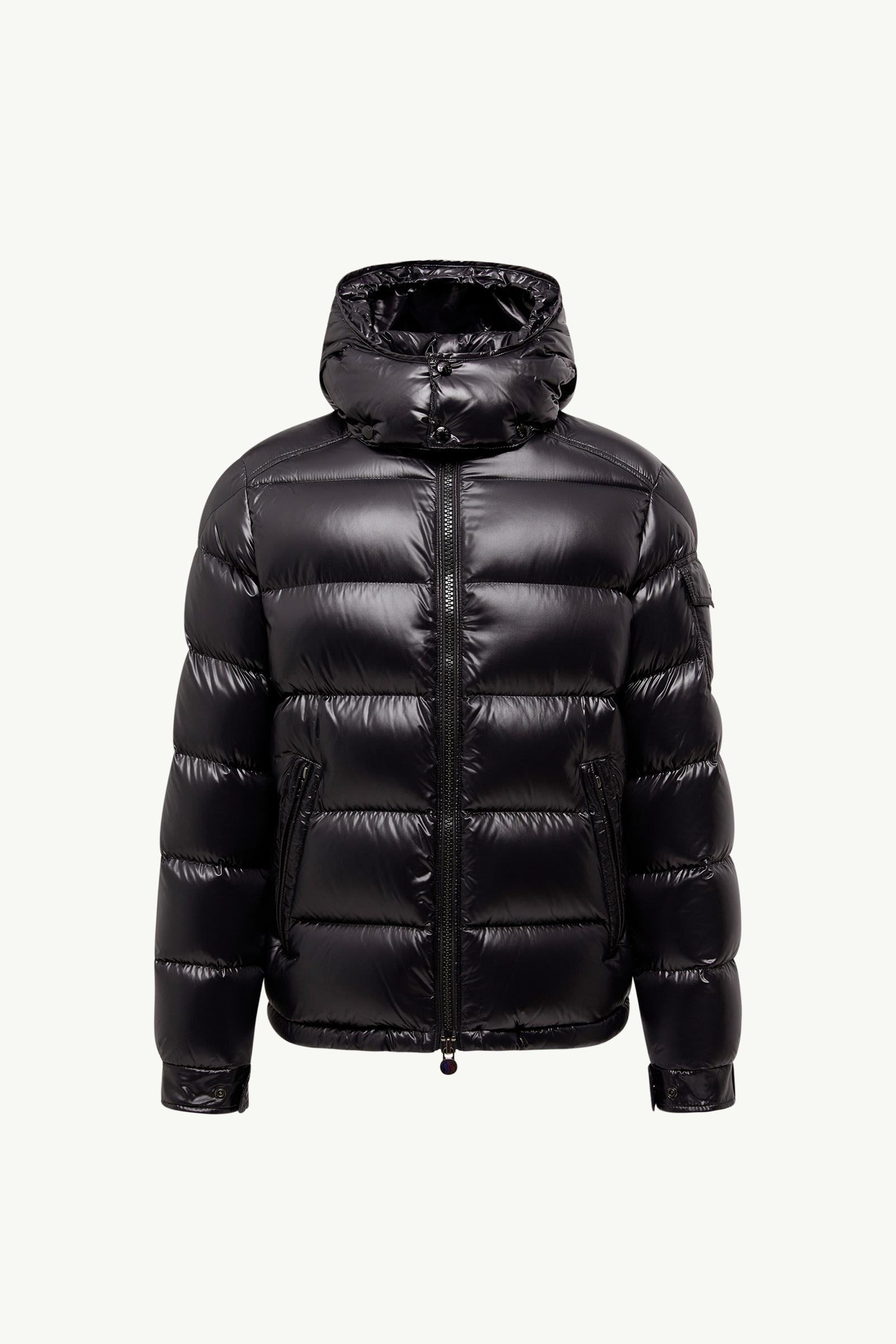 Black Moncler Maya Hooded Short Down Jacket - Short Down Jackets