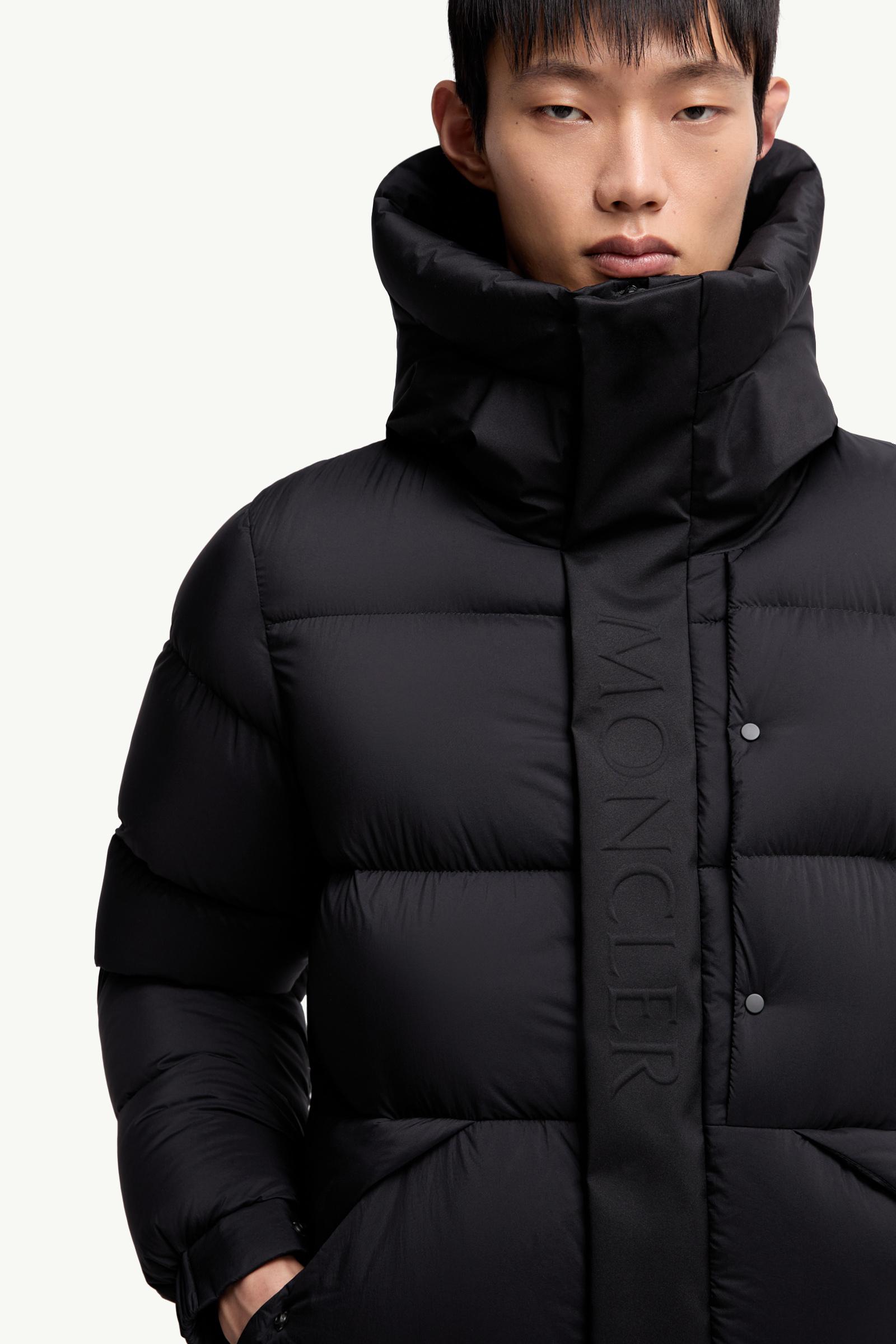 Black Madeira Hooded Short Down Jacket - Short Down Jackets for