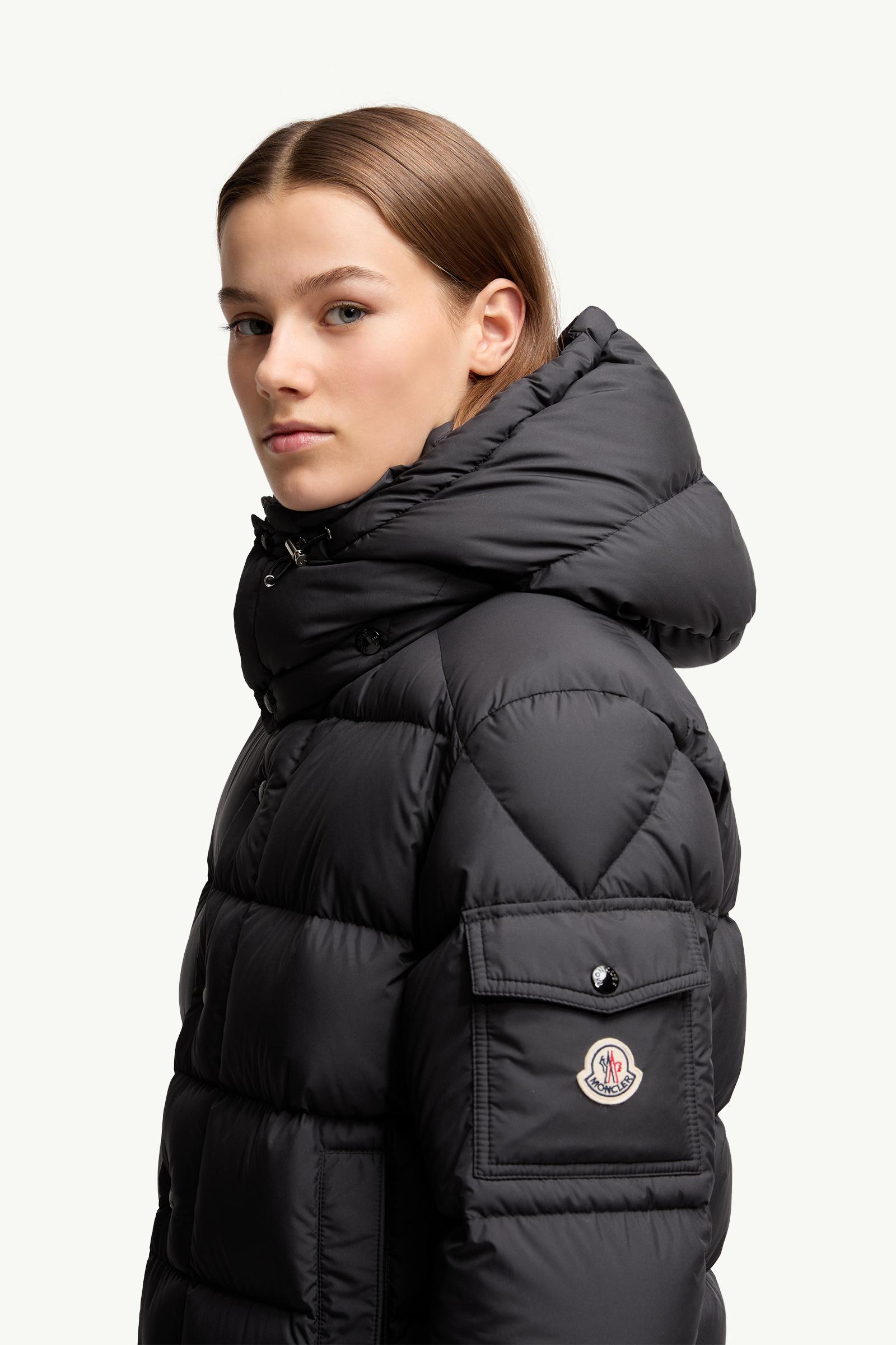 Black Moncler Maya 70 Hooded Short Down Jacket - Short Down