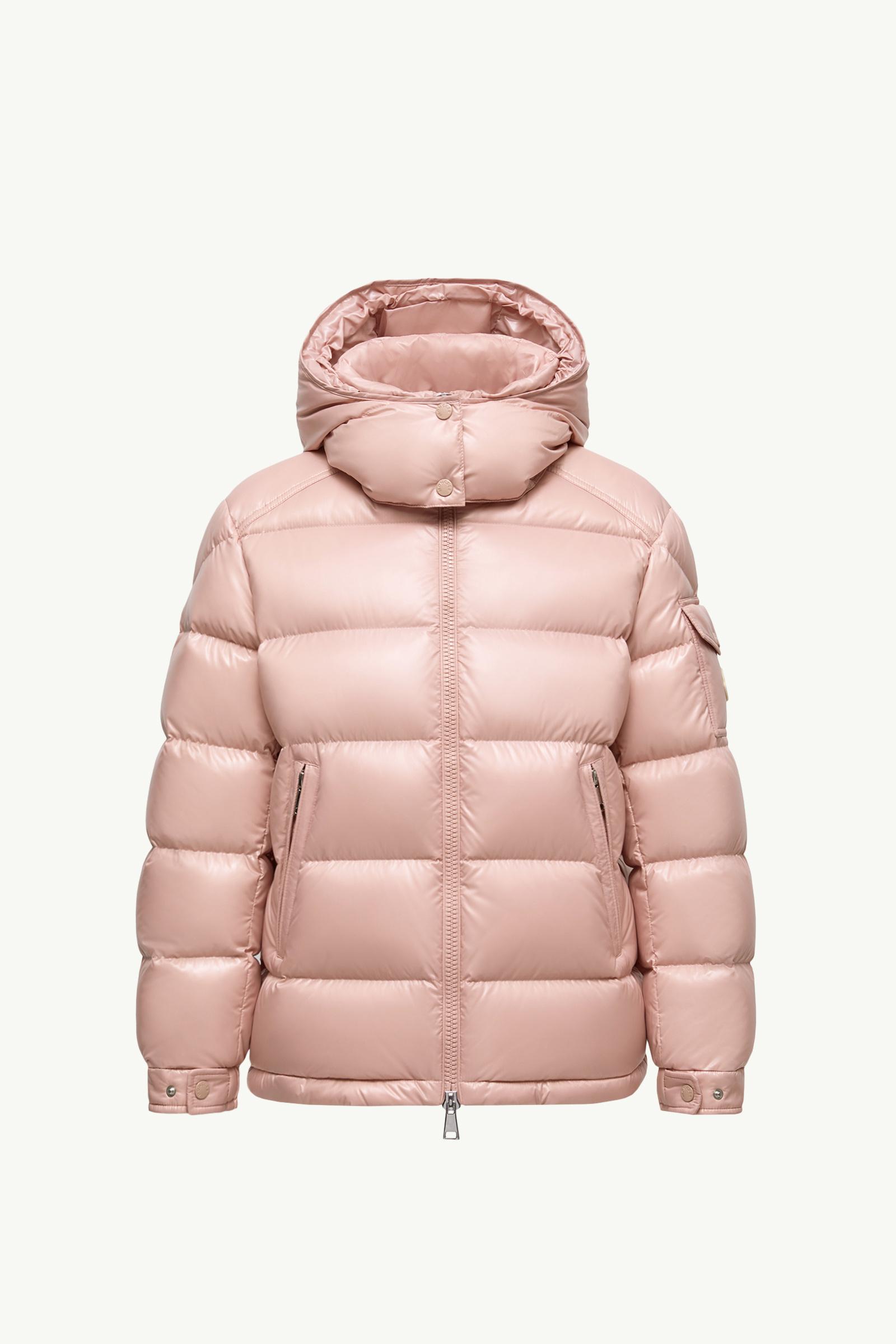 Pink Maire Hooded Short Down Jacket - Short Down Jackets for Women