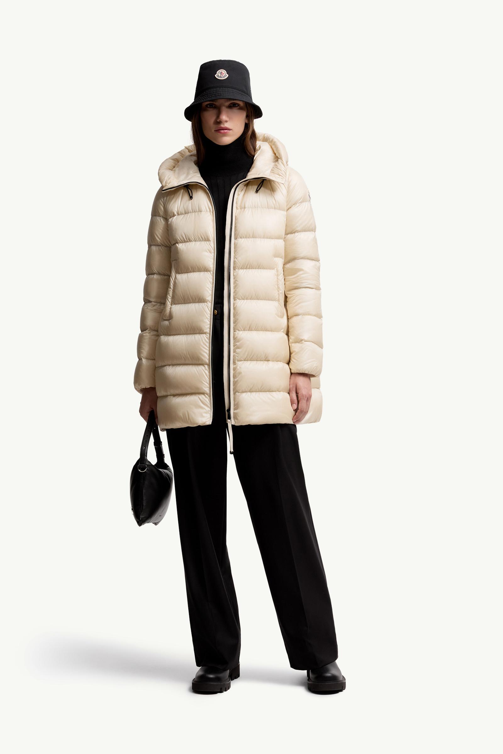 ライトベージュ Suyenne ダウンジャケット : ロングジャケット