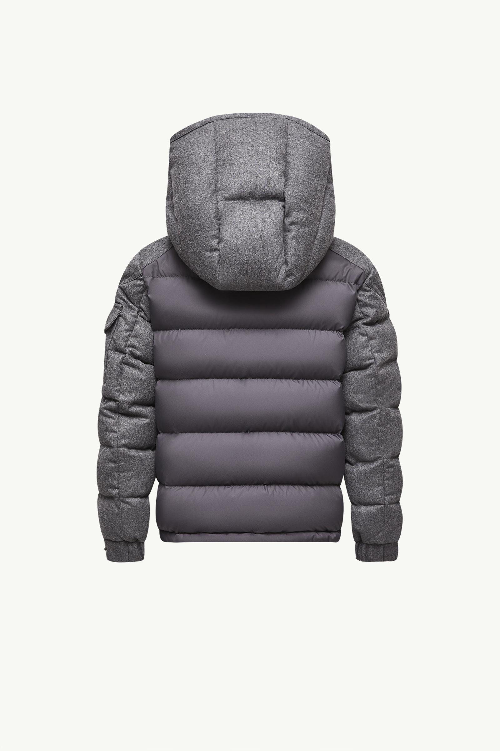 Dark Gray Montgenevre Hooded Wool Down Jacket - Down Jackets