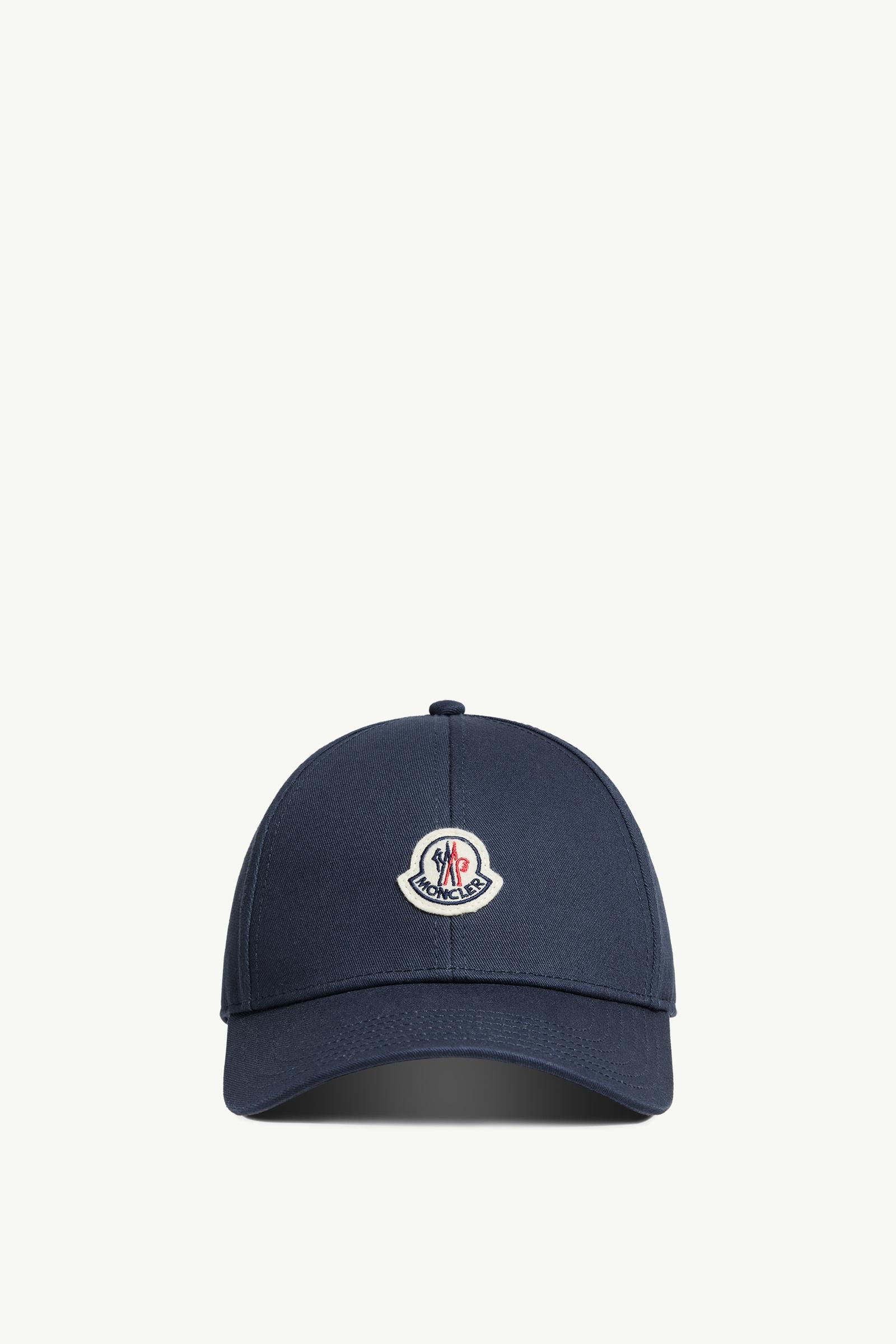 Navy Blue Cotton Gabardine Baseball Cap - Hats & Beanies for Men