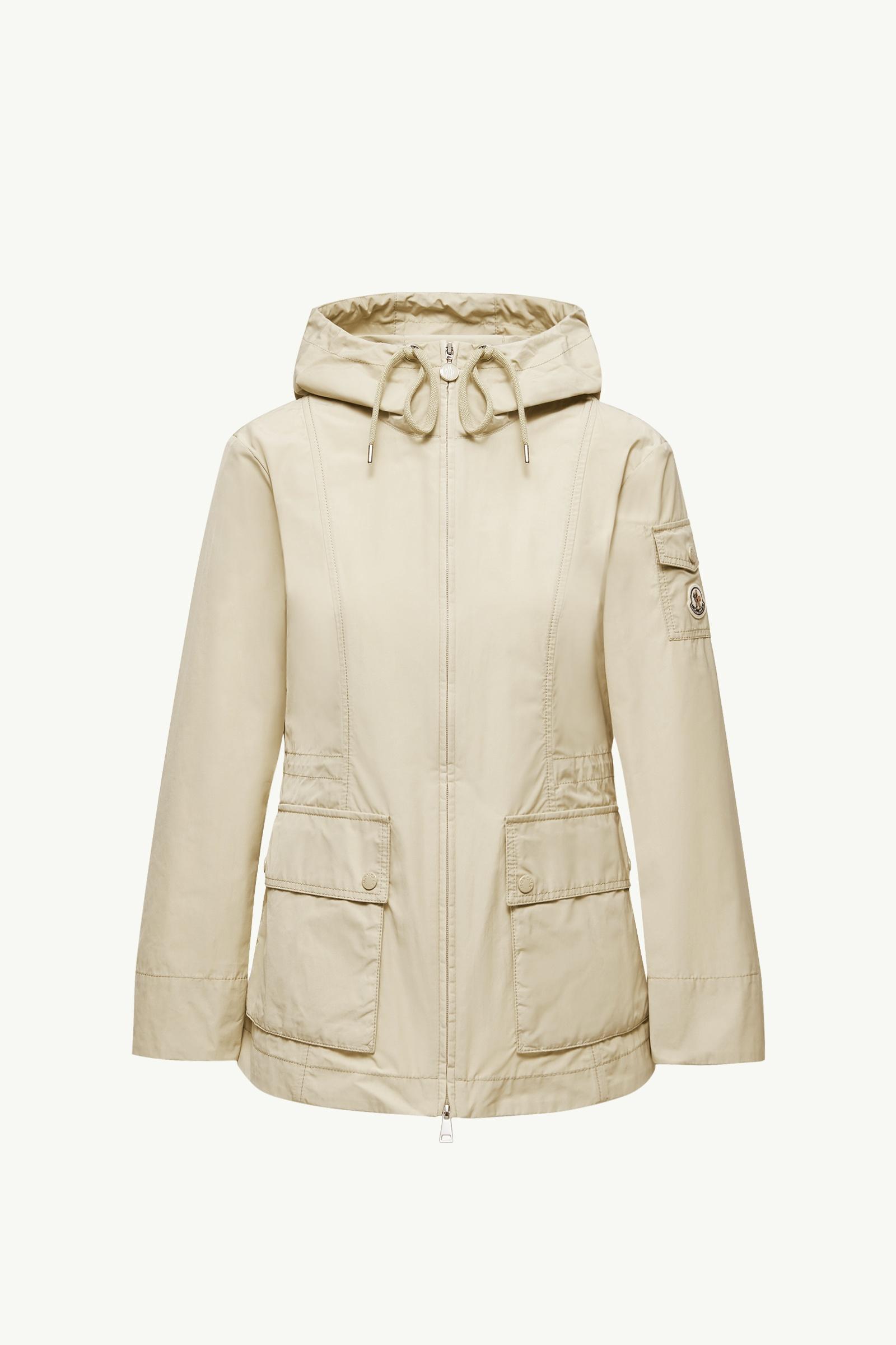 Beige Leandro Hooded Parka - Windbreakers & Raincoats for Women