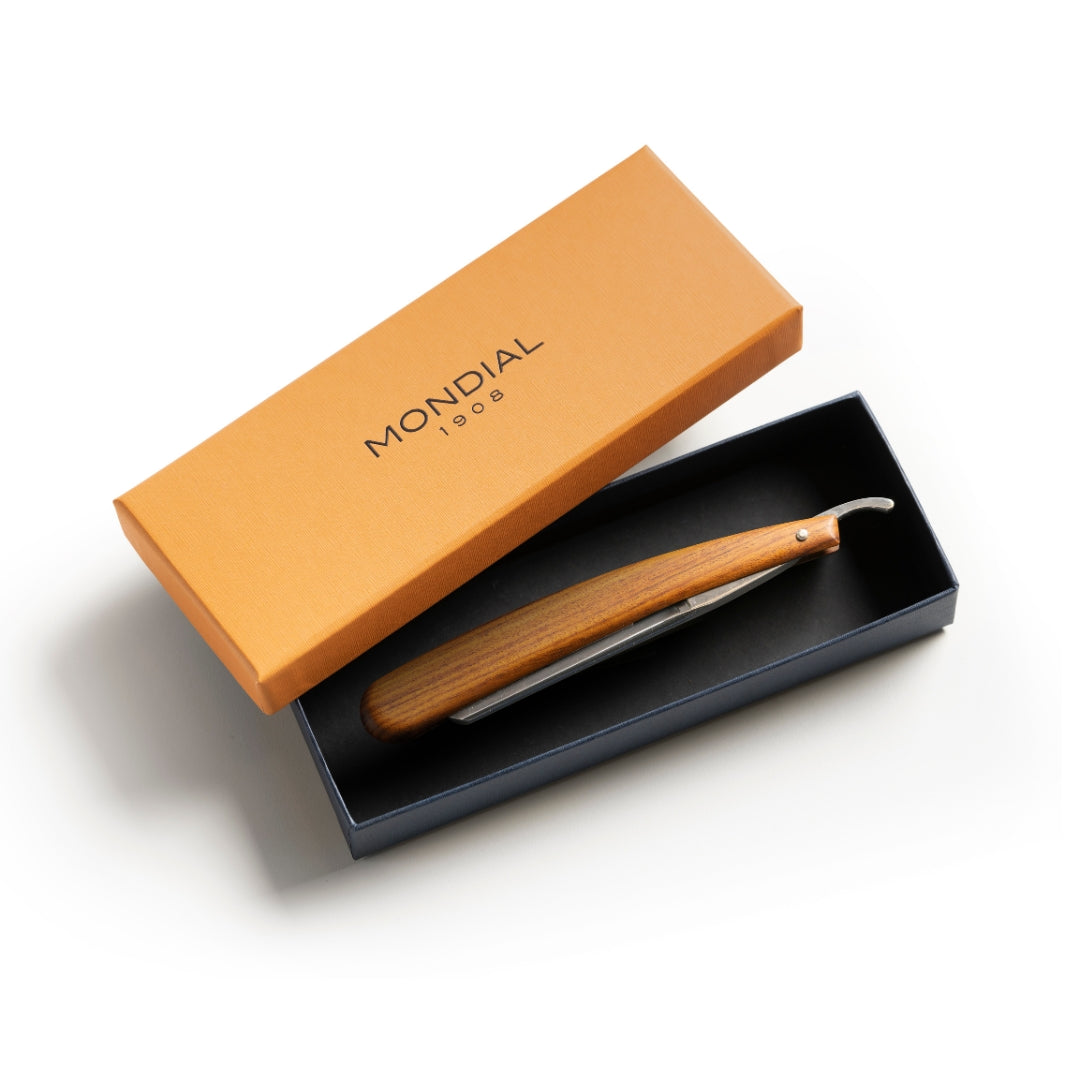 Heritage Straight Edge Razor with Rosewood Scales – Mondial 1908