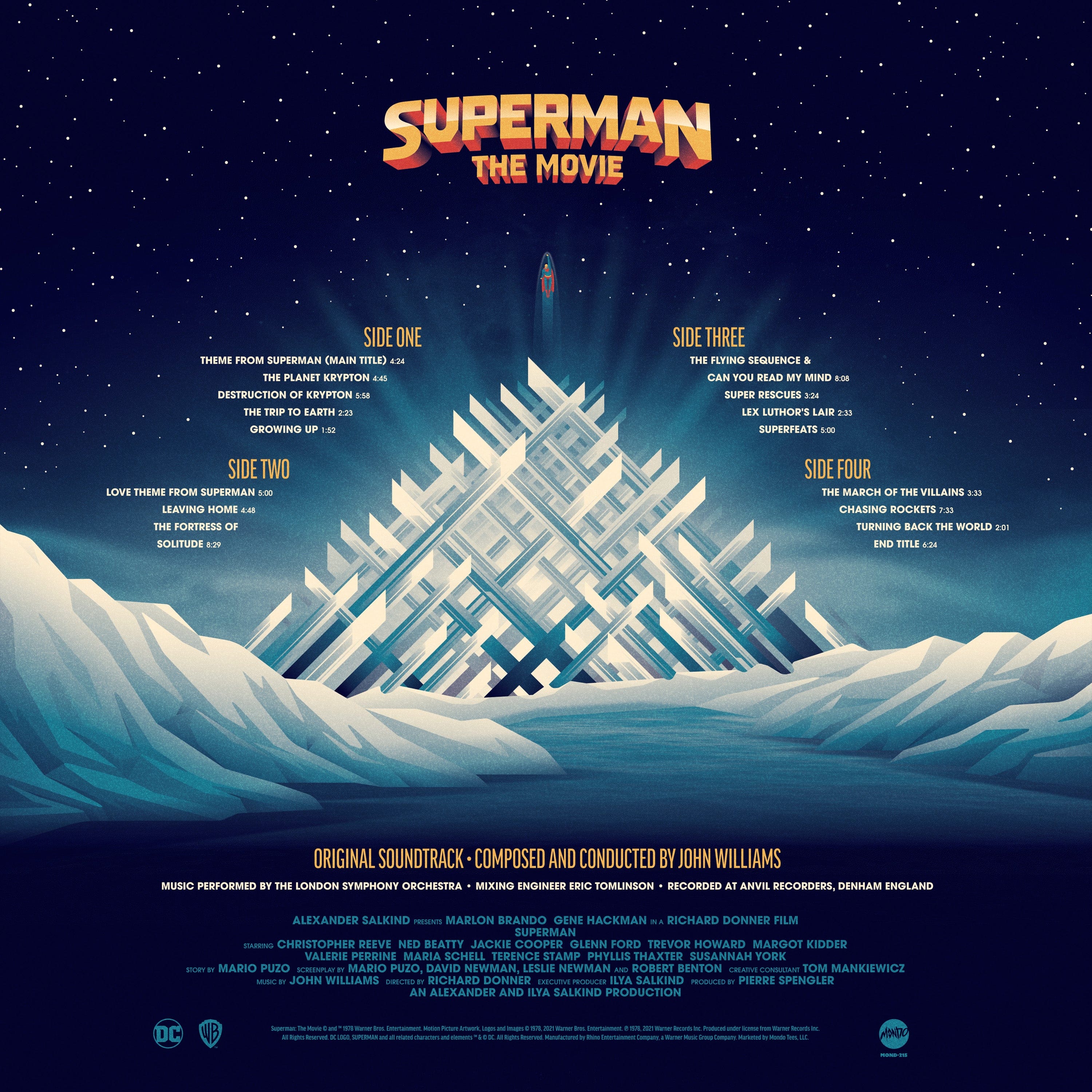Superman: The Movie - Original Motion Picture Soundtrack 2XLP – Mondo