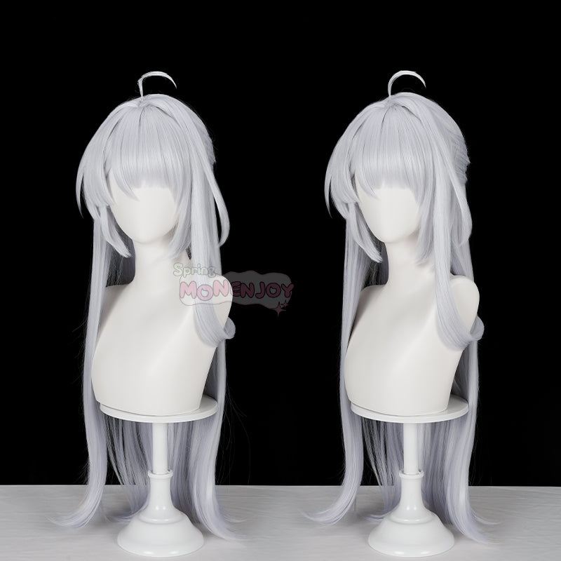 Monenjoy ゼンゼロ イーシェン 儀玄 コスプレ ウィッグ カツラ 白色 ン