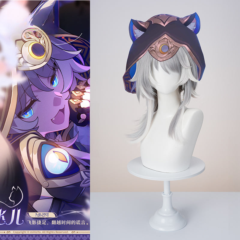 Monenjoy 崩壊：スターレイル サフェル ウィッグ カツラ コスプレ道具