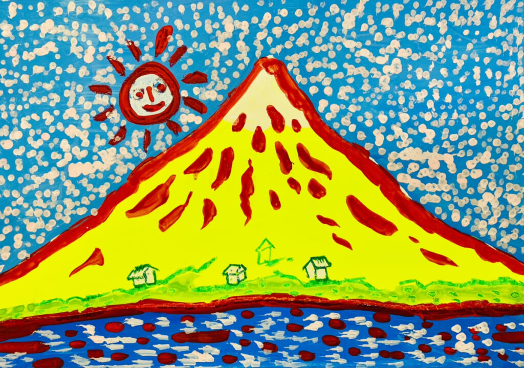 親子で描く「草間彌生さんの富士山」現代ポップアートに挑戦！ | 大阪