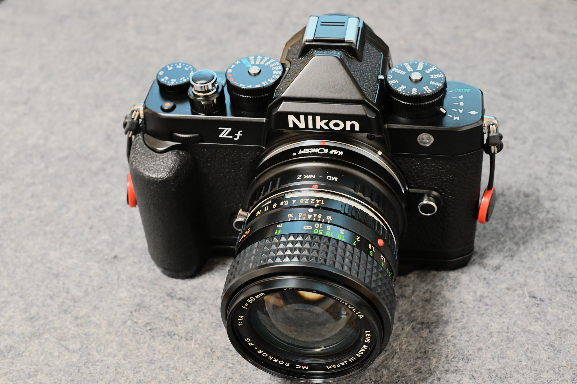 アダプターつきミノルタ MC-ROKKOR PG 50mm F1.4 448 アダプターつき