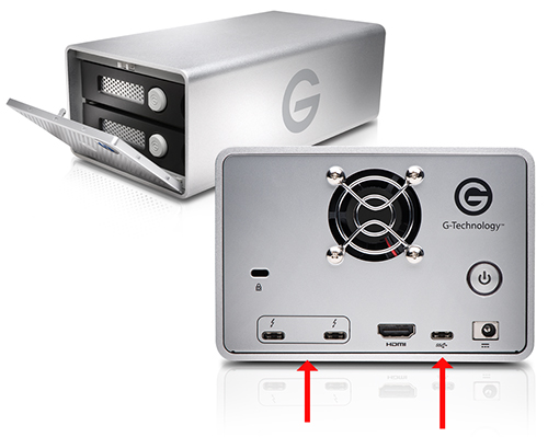 G-Technology TB3シリーズはHUB機能なし – mono-logue