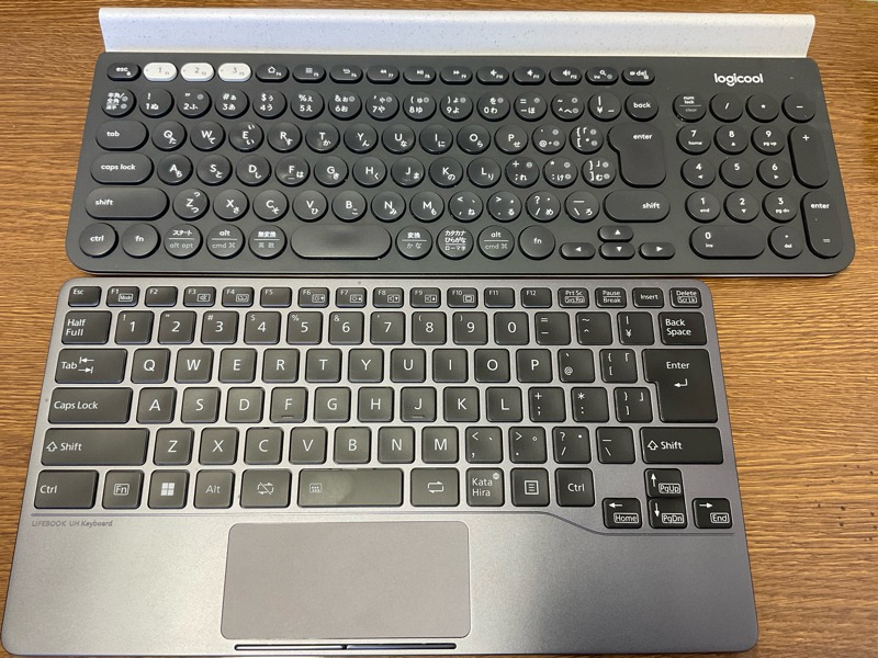LIFEBOOK UH keyboard レビュー 軽く薄く打ちやすく モバイル利用のみ