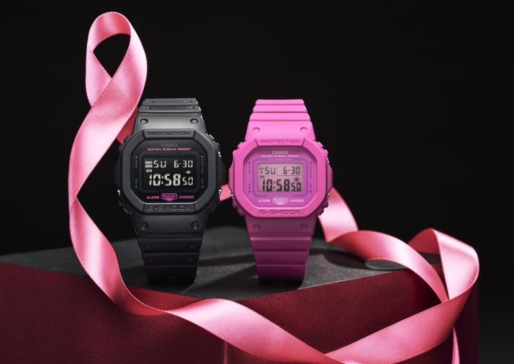 毎年恒例ピンクリボンのG-SHOCK」今年の限定モデルはピンクを差し色に