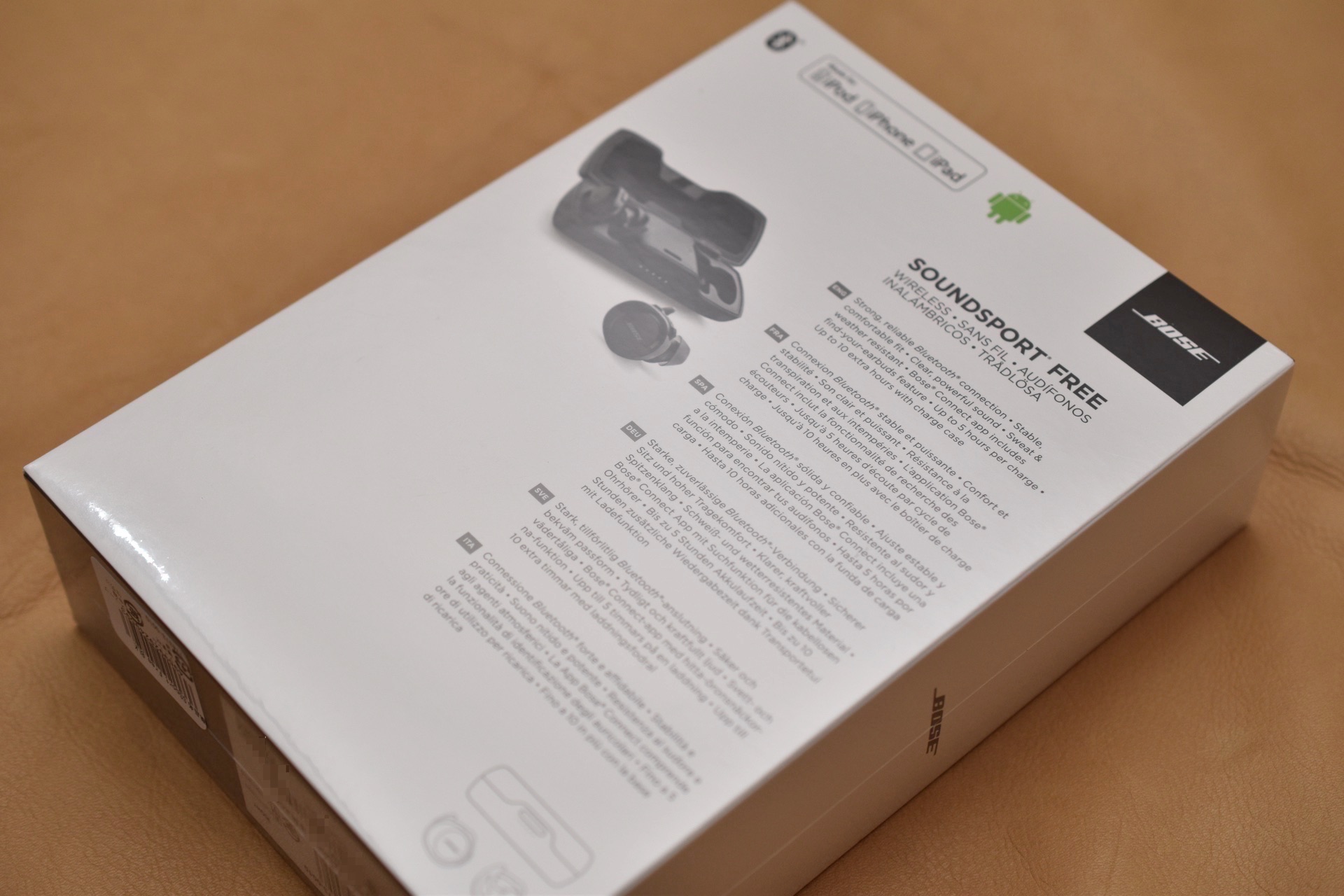 Boseの完全ワイヤレスイヤホン SoundSport Free wireless headphones